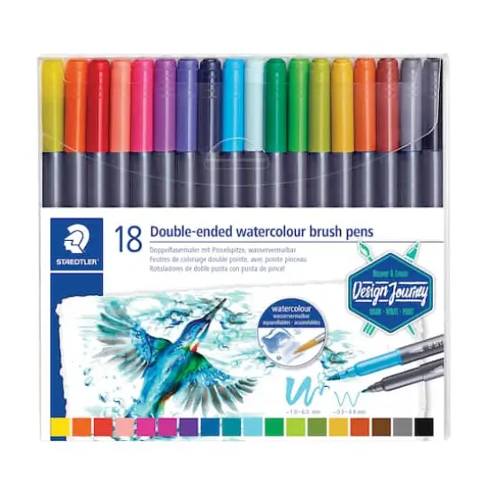 Staedtler&reg; Double-Ended Watercolor Brush Pen Set {1}