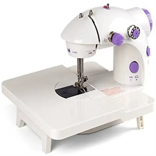 Haitral&trade; Lavender Flex-Speed Double-Thread Cordless Sewing Machine with Built-In Table {1}