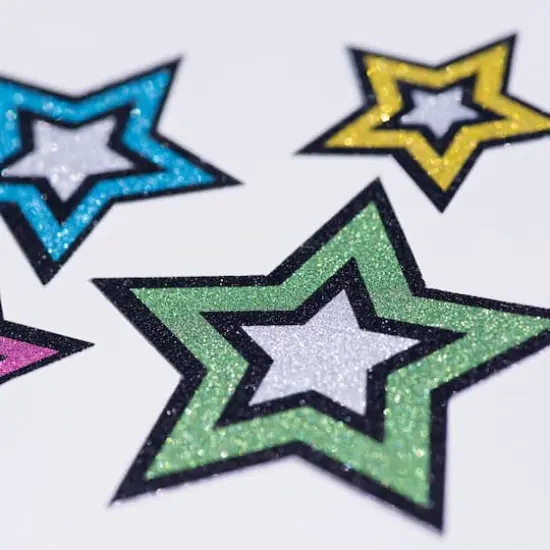 Silhouette&reg; Silver Glitter Sticker Sheets, 8ct. {3}