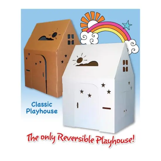Easy Playhouse Classic Cardboard Playhouse {1}