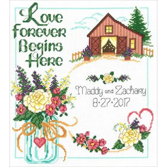 Imaginating Country Wedding Counted Cross Stitch Kit {1}
