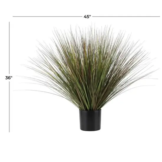 3ft. Green Onion Grass Artificial Plant with Black Pot {5}