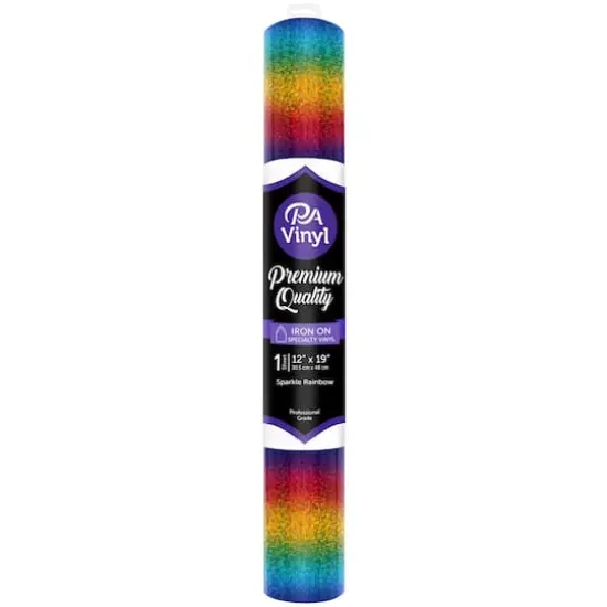 PA Vinyl Iron-On Sparkle Vinyl, Rainbow {1}