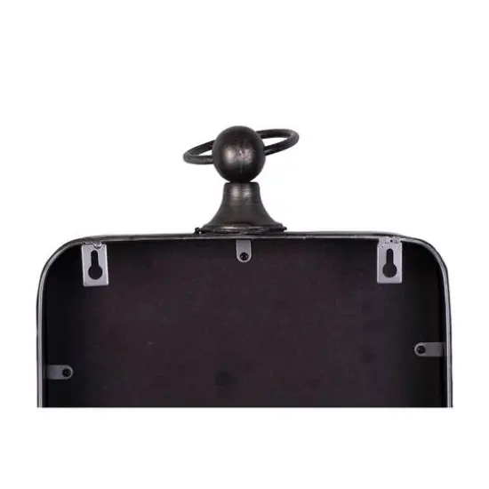 Hello Honey&reg; Metal Rectangle Hanging Clock with Handle Decoration on Top {4}