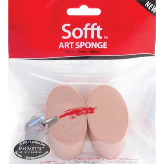 Colorfin Sofft&trade; Round Angle Slice Art Sponges, 2ct. {1}