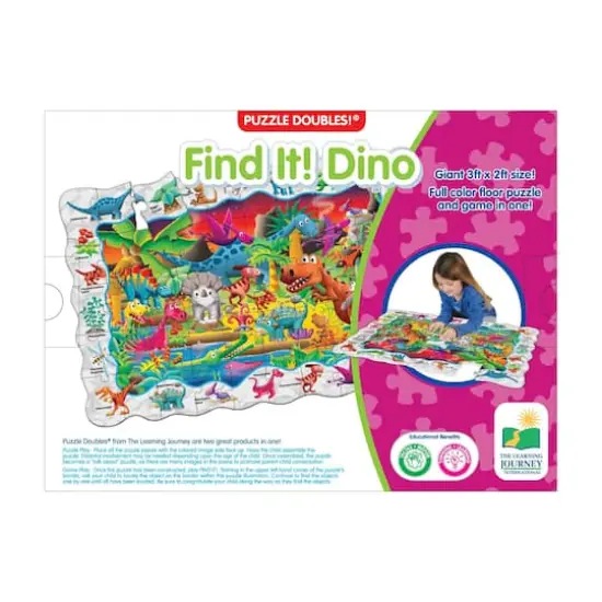 Puzzle Doubles! - Find It! Dino: 50 Pcs {4}
