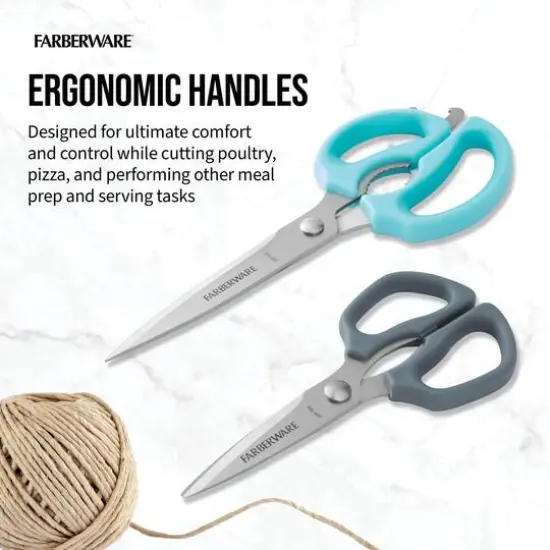 Farberware Aqua & Gray 2 Piece Shears Set {3}
