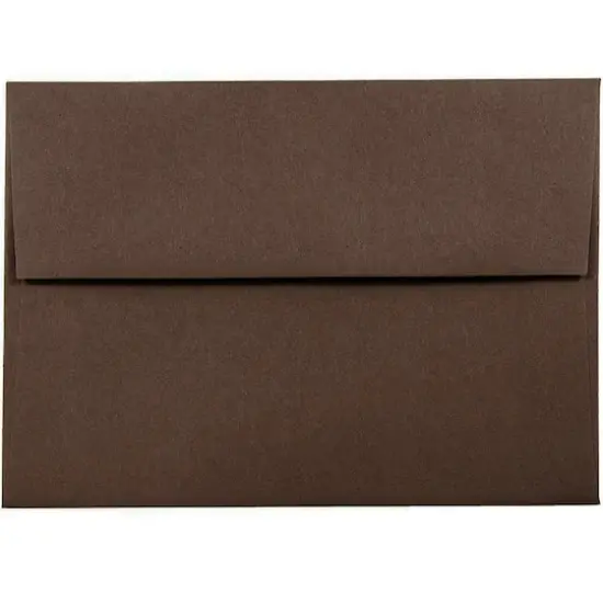 JAM Paper 5.25" x 7.25" Blank Flat Recycled Greeting Cards & Envelopes, 100ct. Chocolate Brown {4}