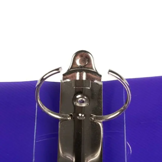 JAM Paper 1.5" Glass Twill Plastic 3-Ring Binder Purple {7}