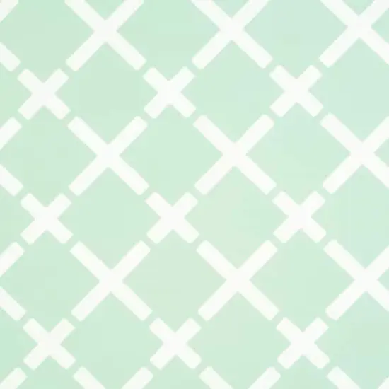 30" Green & White Lattice Gift Wrap by Celebrate It&trade; {1}