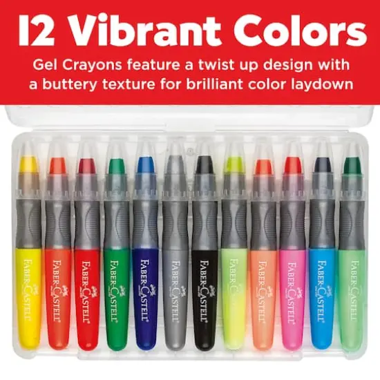 Faber-Castell&reg; 12 Color Gel Crayons {3}