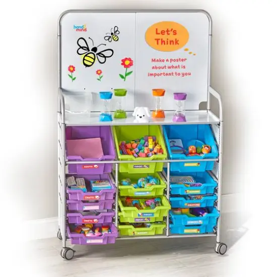 hand2mind 15-Drawer Social-Emotional Development School Resource Station {1}