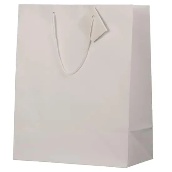 JAM Paper Large Matte Gift Bag, 3ct. White {5}