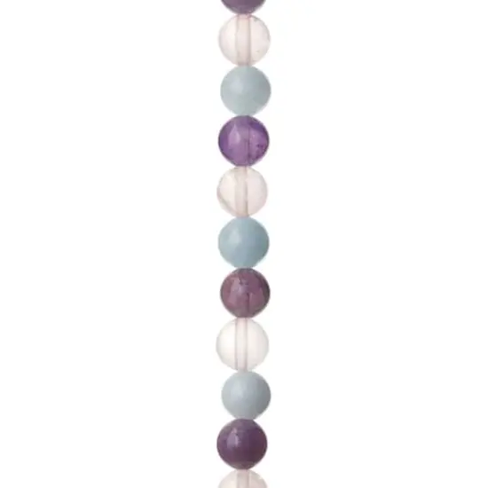 Pink, Lavender & Blue Mixed Round Beads by Bead Landing™, 8mm {1}