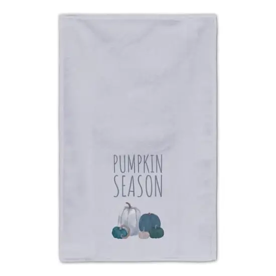 Pumpkins Blue Tea Towel Set {5}