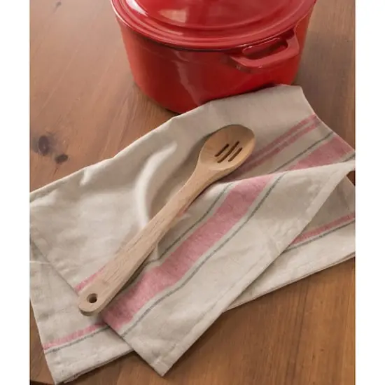 DII&reg; Red French Stripe Woven Dishtowel, 3ct. {4}