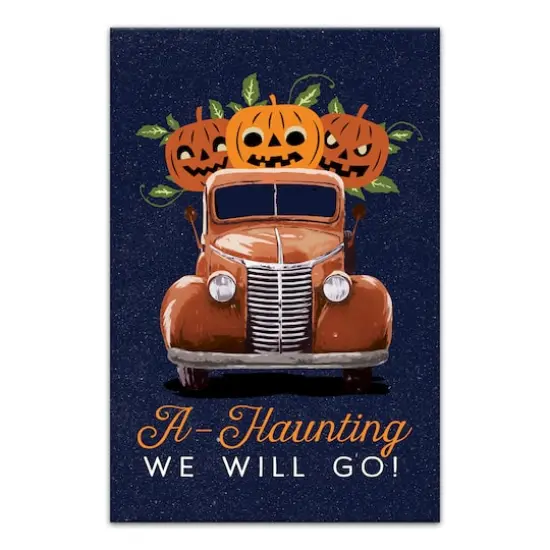 A-Haunting We Will Go! Canvas Wall Art {1}