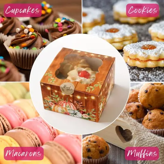 Kate Aspen Fall Cookie Boxes with Window & Seal Stickers, 30ct. {5}