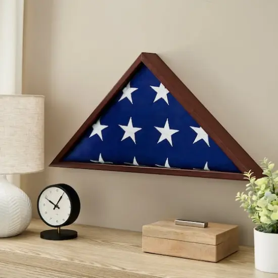 Mahogany Memorial Flag Case by Studio D&eacute;cor&reg; {3}