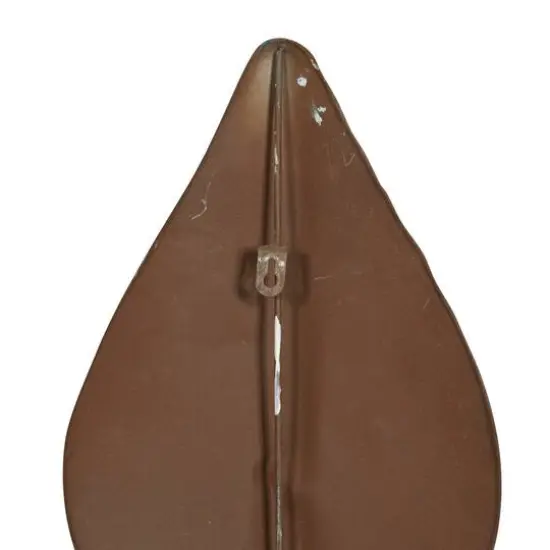 White Metal Vintage Fleur de Lis Wall Decoration {6}