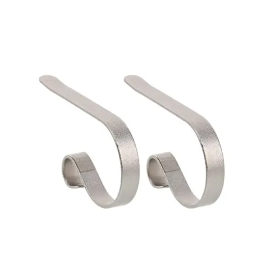 Original MantleClip&reg; Glimmer Silver Stocking Holders, 2ct. {1}