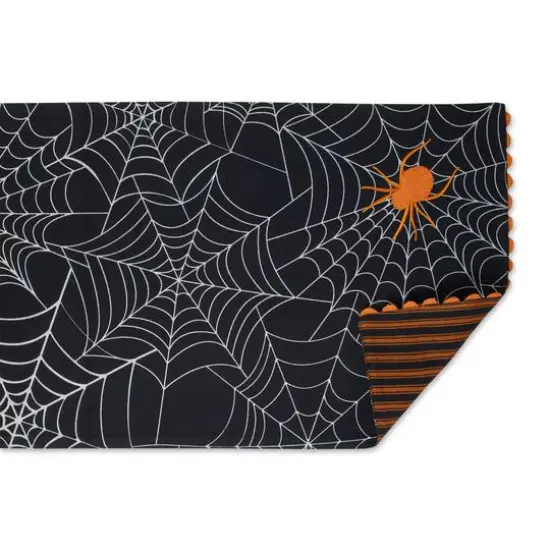 DII® 70" Halloween Happy Haunting Spooky Spider Reversible Table Runner {5}