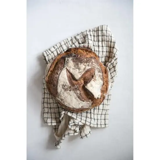 Hello Honey&reg; 28" White & Black Cotton Tea Towel Set {3}