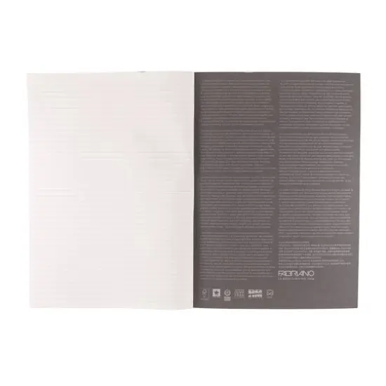 Fabriano&reg; EcoQua Plus A4 Lined Glue-Bound Notebook Gray {7}
