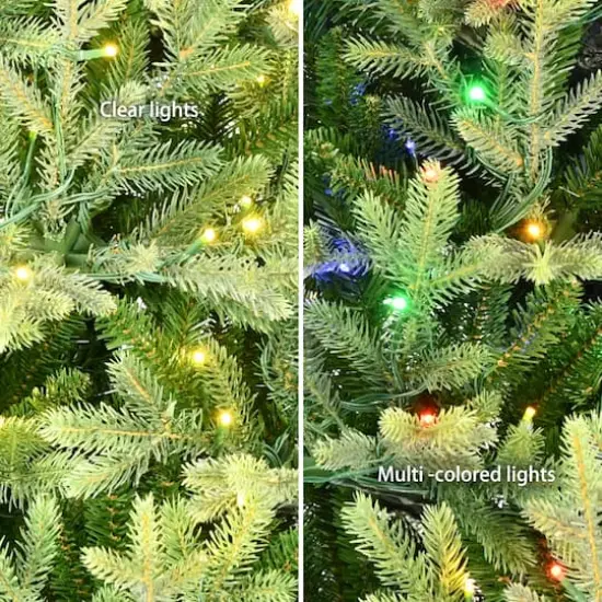 7.5ft. Pre-Lit Miracle Shape&trade; Alberta Spruce Artificial Christmas Tree, Dual-Color LED Lights {5}