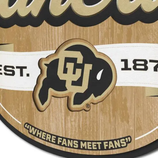 NCAA Fan Cave Sign Colorado Buffaloes {6}