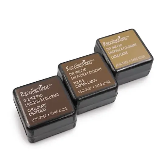 Dye Ink Pad Set by Recollections&trade; Chocolate/Toffee/Latte {3}