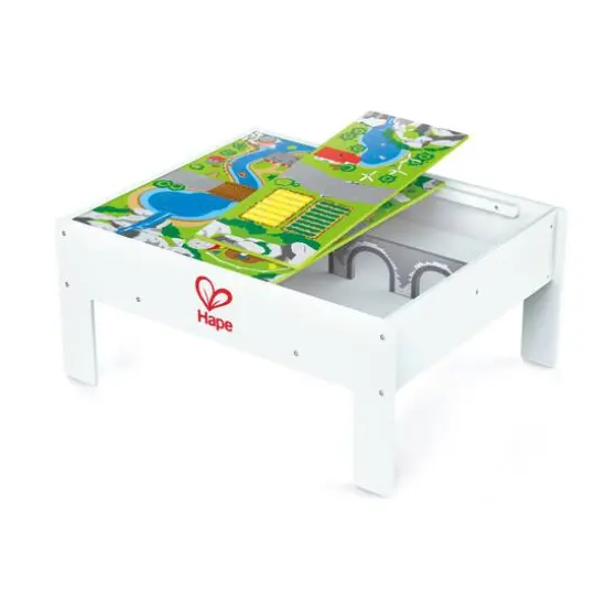 Hape Railway Collection Play & Stow Storage Activity Table {1}