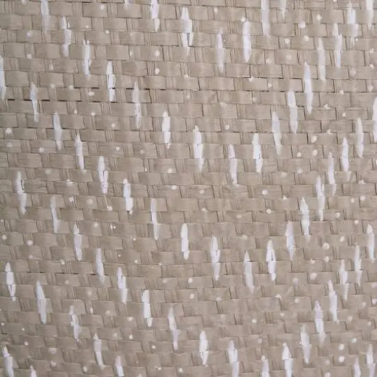 DII&reg; Large Round Stone & Cream Tribal Chevron PE-Coated Woven Paper Laundry Bin, 2ct. {6}