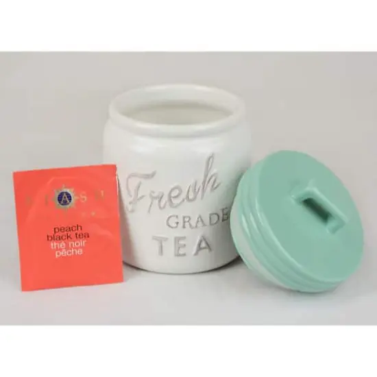 DII&reg; 5.6" Aqua Ceramic Jar Canister Set, 3ct. {3}