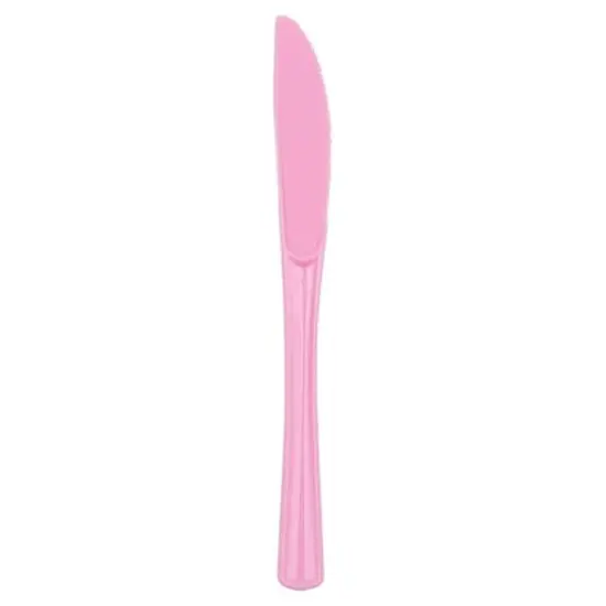 JAM Paper Premium Utensils Plastic Knives Party Pack, 48ct. Light Baby Pink {1}