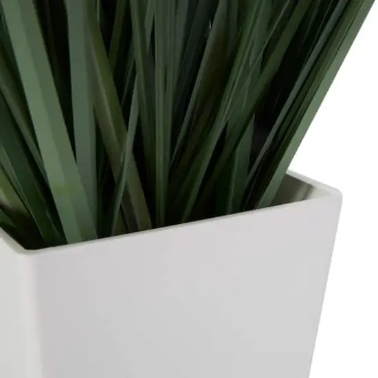 28" Foliage Artificial Plant with White Plastic Pot {5}