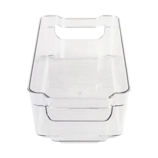 Honey Can Do Clear BPA-Free Stackable Refrigerator Organizer Storage Bins Set {8}