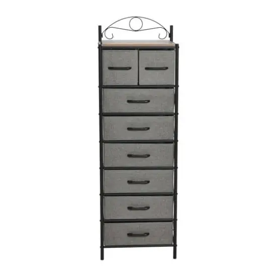 Household Essentials Victoria 54" 8-Drawer Narrow Dresser Ashwood {5}