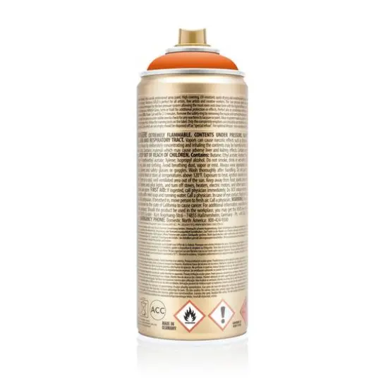 Montana&trade; Gold Acrylic Professional Spray Paint G2080 Pure Orange {6}