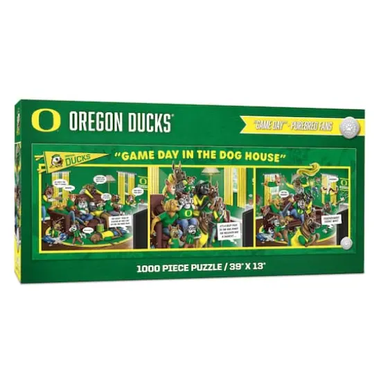 College Game Day in the Dog House 1,000 Piece Puzzle Oregon Ducks {1}