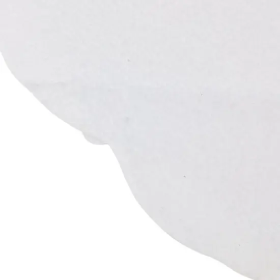 48" Winter White Scalloped Edge Tree Skirt {12}