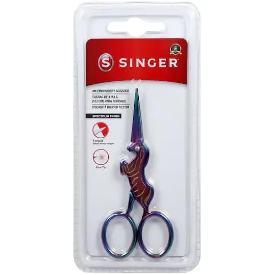SINGER&reg; 4" Spectrum Forged Unicorn Embroidery Scissors {1}