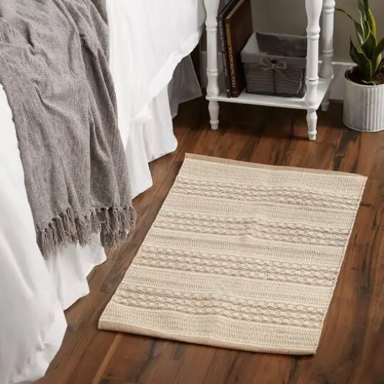 DII&reg; Stone Dobby Stripe Hand-Loomed Rug, 2ft. x 3ft. {8}
