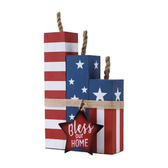 14" Americana Firecracker Block Bundle {1}