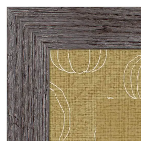 Mustard Grateful Hearts Print in Western Gray Frame {4}