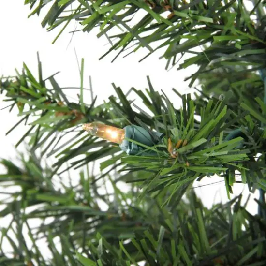 1.5ft. Pre-Lit Canadian Pine Artificial Christmas Tree, Clear Lights {3}