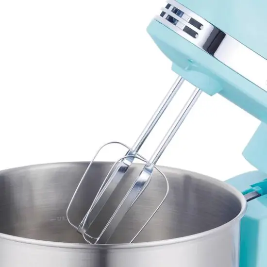 Brentwood 5-Speed Blue Stand Mixer with 3qt. Stainless Steel Mixing Bowl {6}