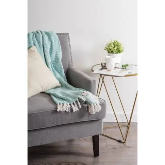 DII&reg; Aqua Woven Throw {6}
