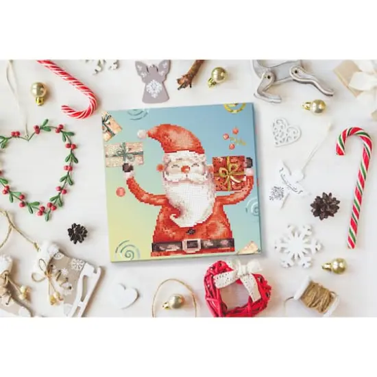 Diamond Dotz&reg; Santa Cheer Diamond Box Painting Kit {5}