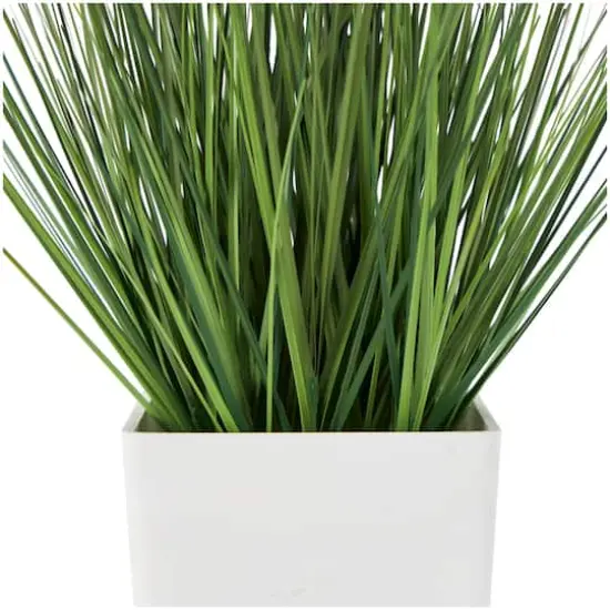 20" Green Foliage Artificial Plant with White Pot {5}